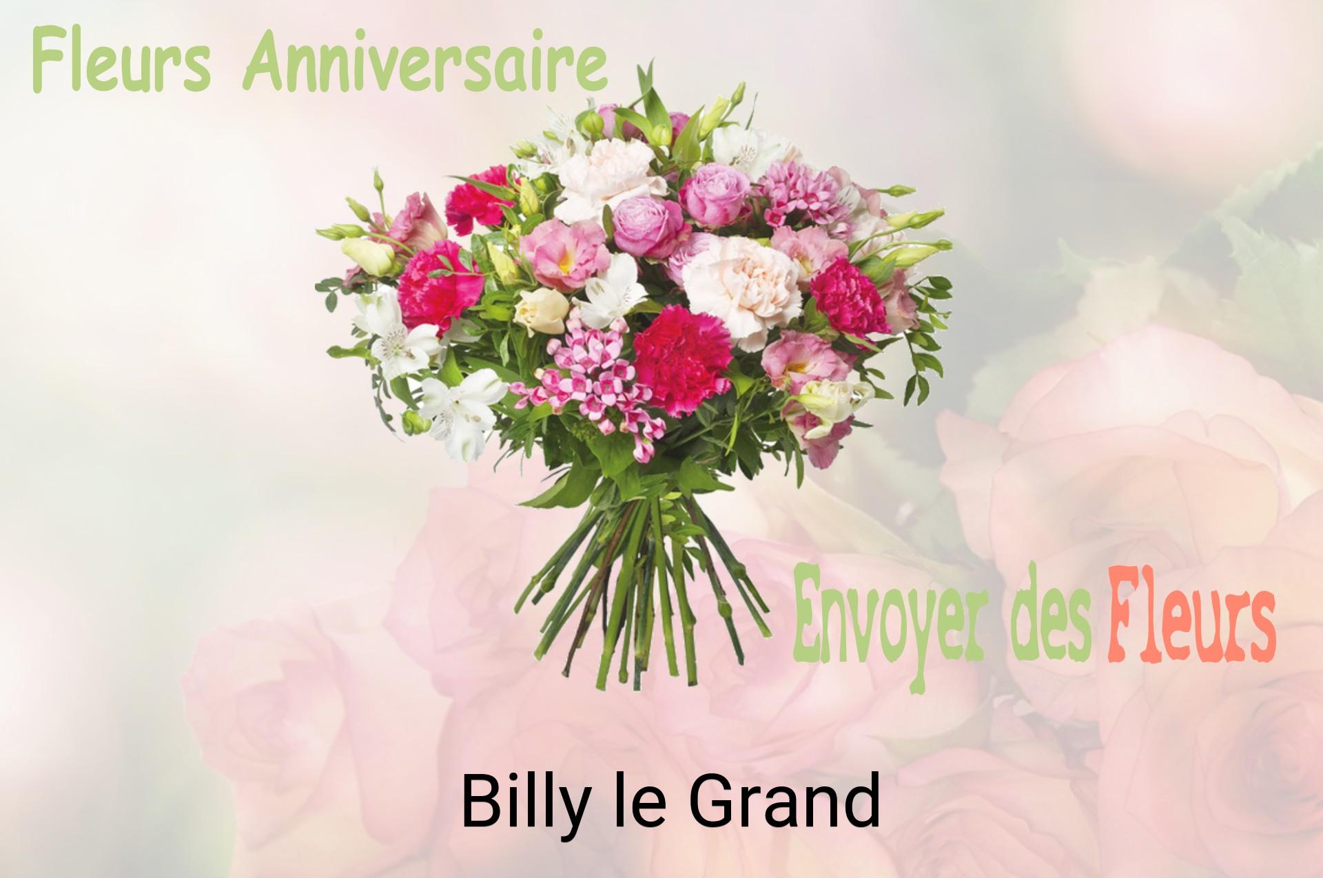 Bouquet de fleurs d’anniversaire livré à Billy-le-Grand